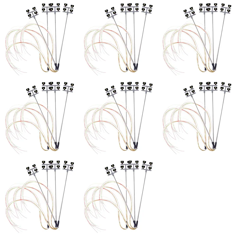 

BEDW-32 PCS HO Scale Model Lighting Tower,Tower Lights Model Lights Layout Lamppost For Train/Garden/Playground/Stadium