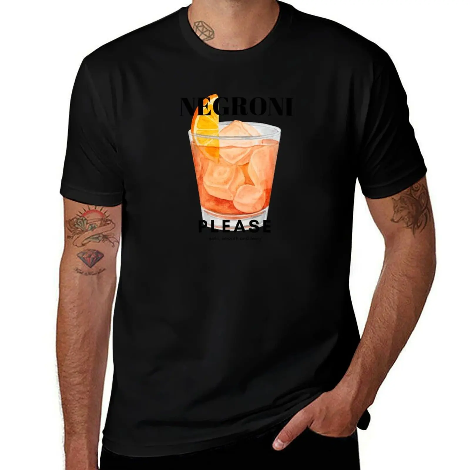 Negroni Drink T-Shirt Fashion Letter Print T-Shirt