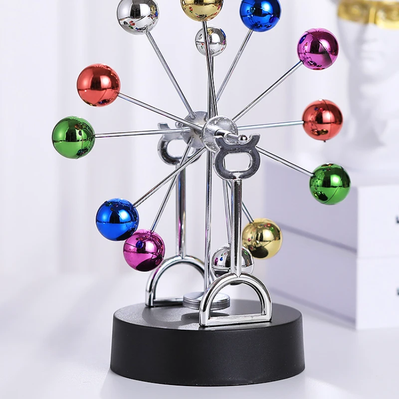 

Ferris wheel perpetual motion instrument, creative technology ornaments, Newton pendulum, office desktop, living room