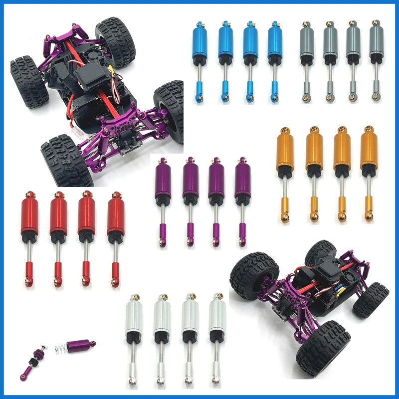 MJX 1/14 14209 14210 Remote Control Car Accessories Metal Upgrade Before and After Hydraulic Shock Absorber