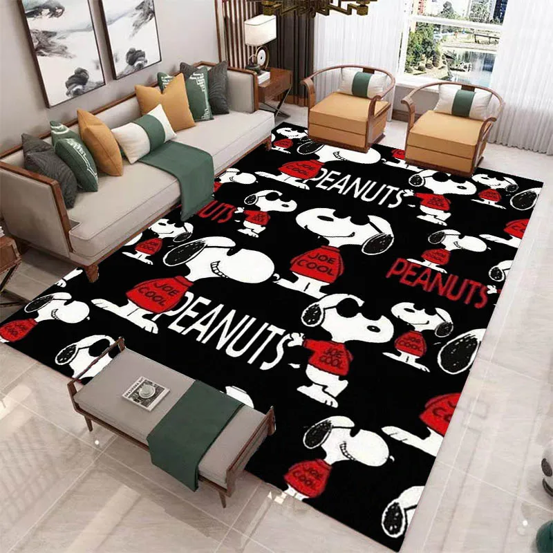 Cute Cartoon Snoopy printed carpet Non-slip carpet outdoor carpets area rug Home bedroom decor rugs for bedroom birthday gift