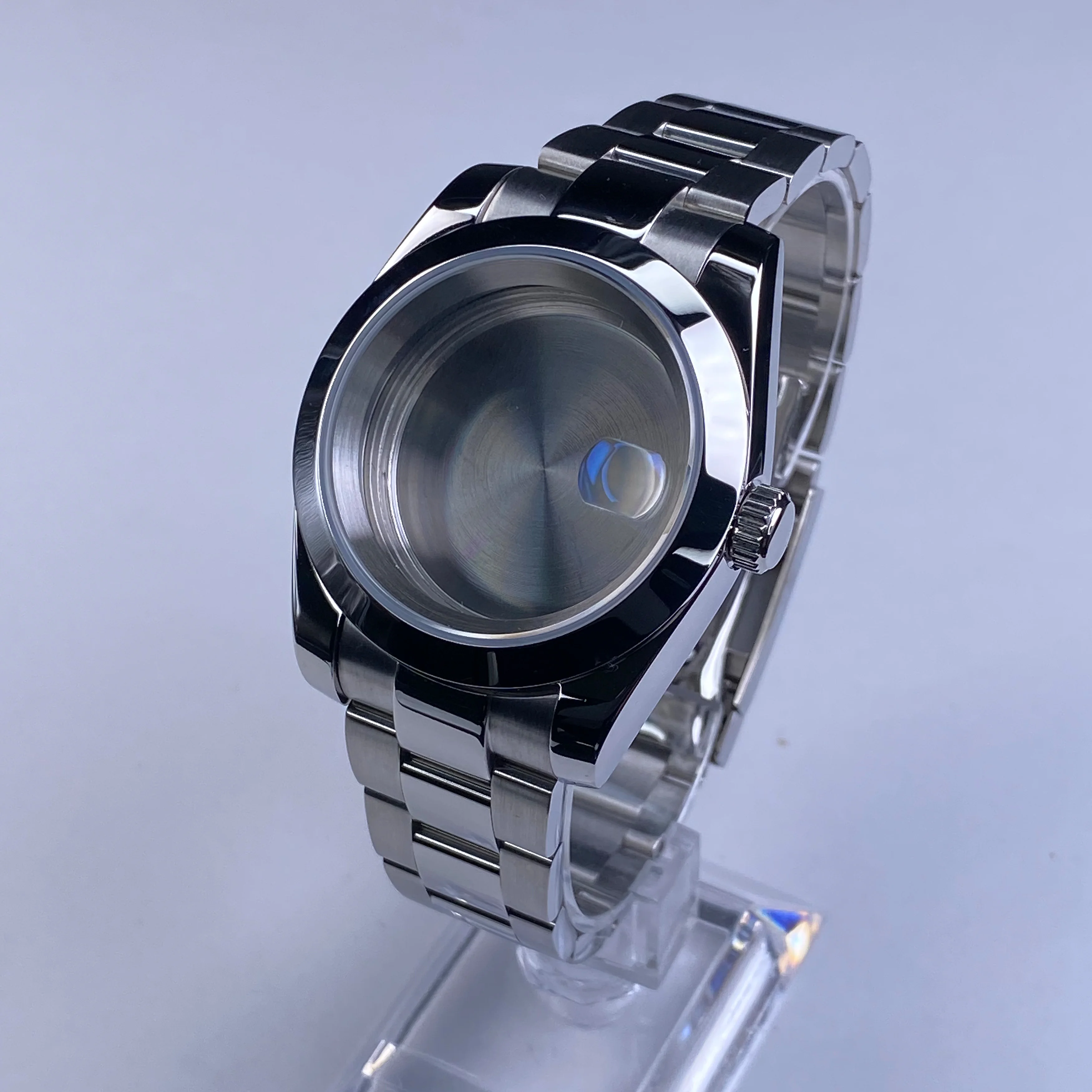 NH35 Case 36mm/39mm Sapphire Glass Mirror Stainless Steel Material Case for NH36 NH35 NH34 Movement  Date case Watch Accessories