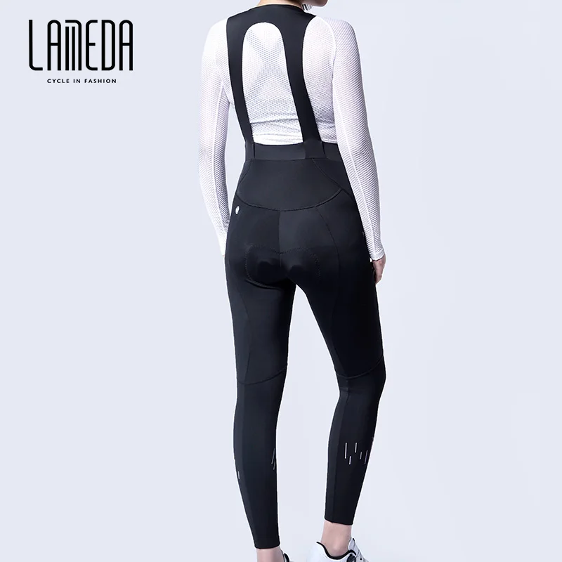 Lameda Cycling Tights Women 5-15 Degrees Womens Cycling Bib Pants Warm Fleece Bicycle Pants Women Cycling Tights Overalls