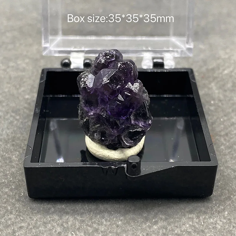 

100% natural tanzanite blue fluorite, mineral specimen, healing crystal+Box size:35*35*35mm