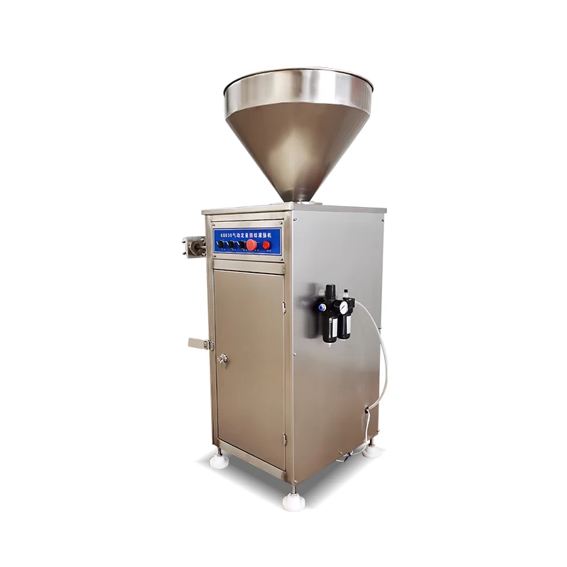 Full-automatic Sausage Enema Machine/Pneumatic Quantitative Twisting Enema Machine/Quantitative Sausage Filling Machine