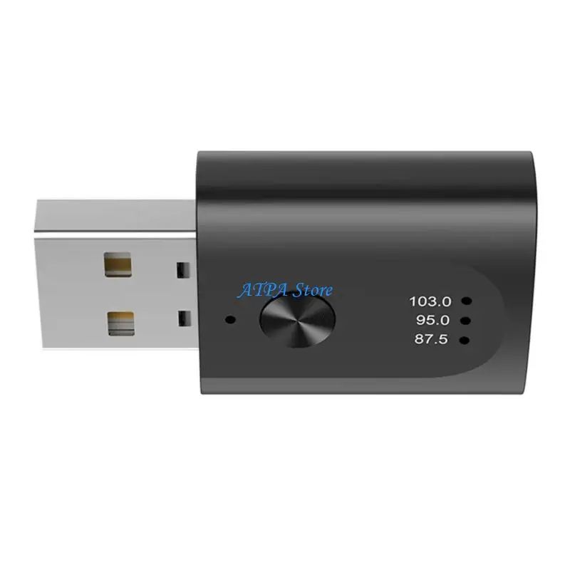 

U13C Handsfree Call USB Adapter for FM Radio Auto Music Audios Adapter USB FM Receive