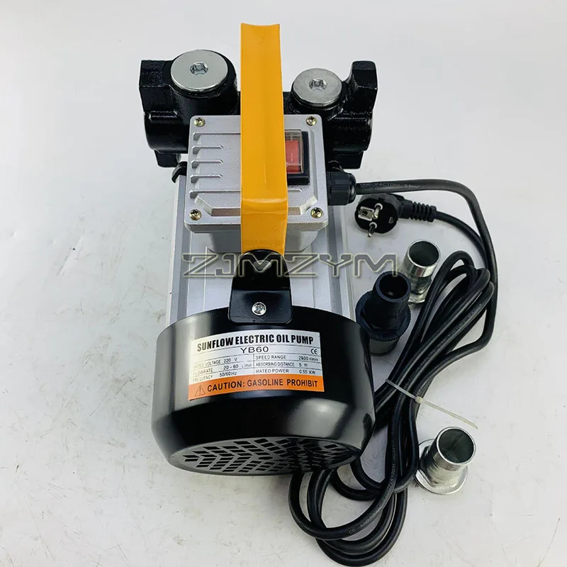 220V AC Fuel Oil Transfer Pump Portable Diesel Gear Pump Electric Oil Pump Refueling Pumps
