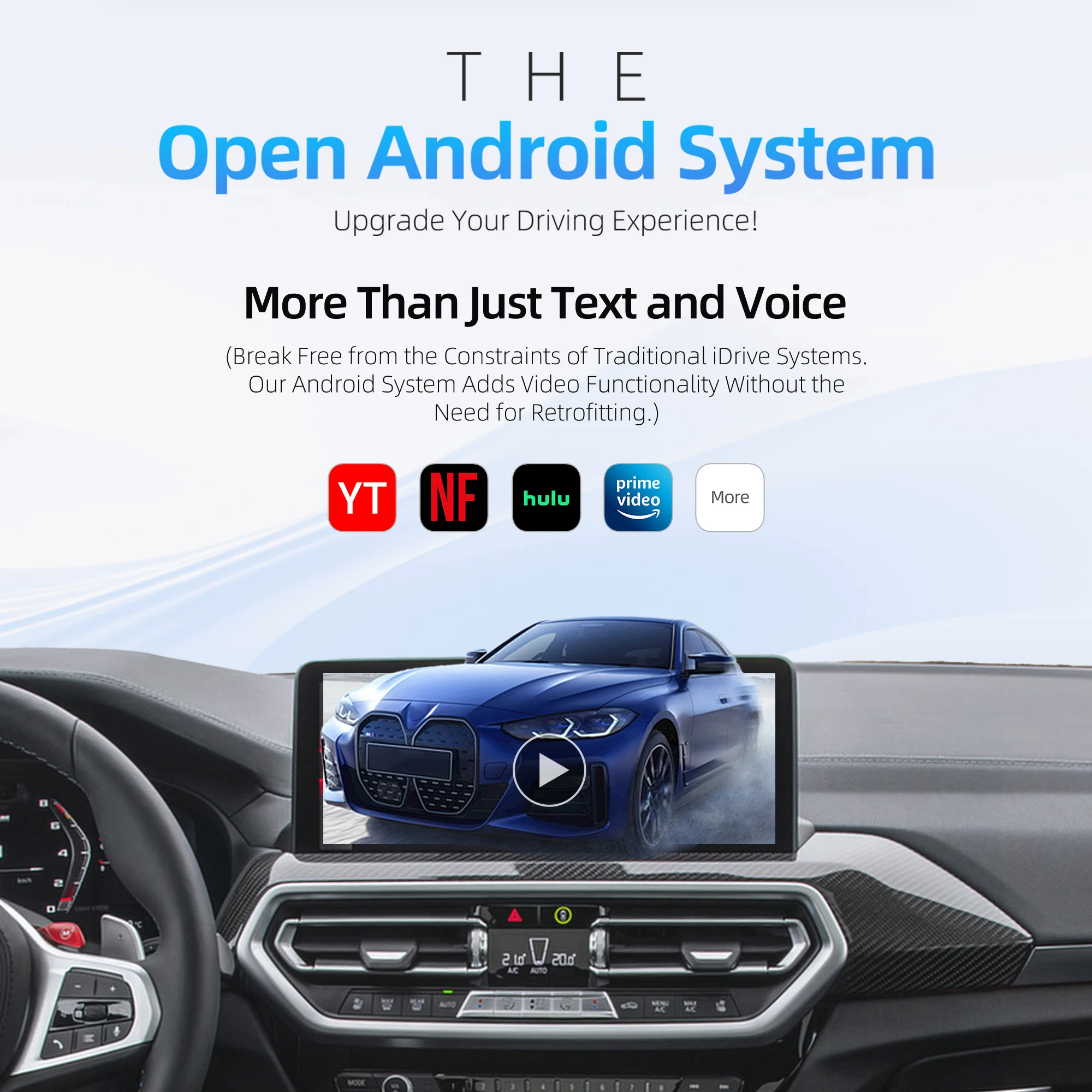 OTTOAIBOX i3 Android AI Box Wireless TV Box for Mini HDMI Support for Youtube Netflix Google Only for BMW Car Accessories