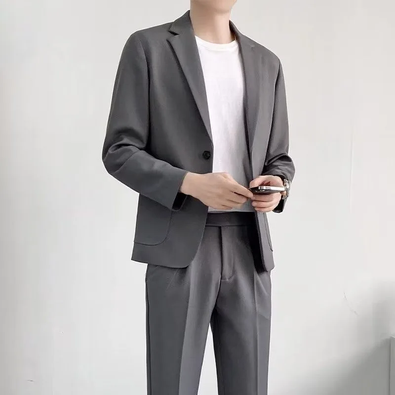 224 double-breasted suit Italian high-end suit trend