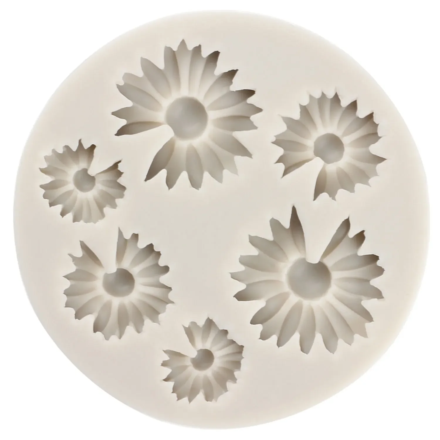 Daisy Flower Silicone Molds Cupcake Topper Fondant Mold Wedding Cake Decorating Tools Candy Resin Clay Chocolate Gumpaste Moulds