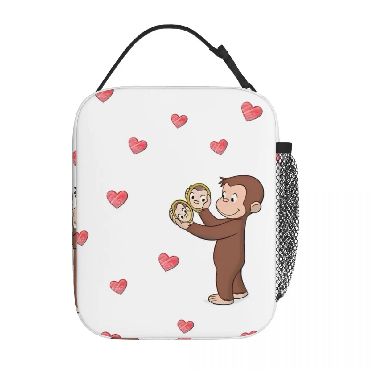 

Curious George Insulated Lunch Bags Cooler Bag Reusable Meal Container Portable Tote Lunch Box Food Storage Bags Beach Outdoor