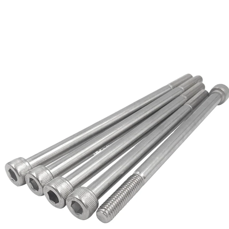 1pc 304 Stainless Steel Extra Long Half Thread Hex Socket Head Cap Screws M6 M8 M10 M12M16M18M20 Partial Thread Allen Head Bolts