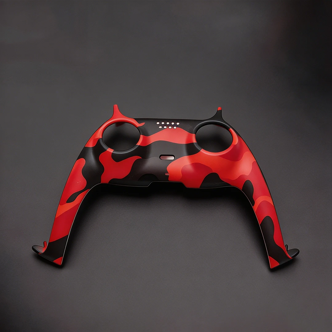 For PS5 Game Controller Camouflage Matte Decorative Cover DIY Replacement Shell For Playstation 5 Shell Accessories