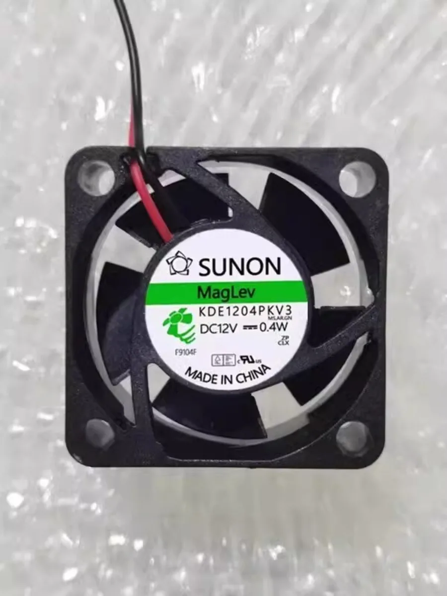 For SUNON KDE1204PKV3 4020 DC12V 0.4W 4CM 2-Wire Silent Cooling Fan