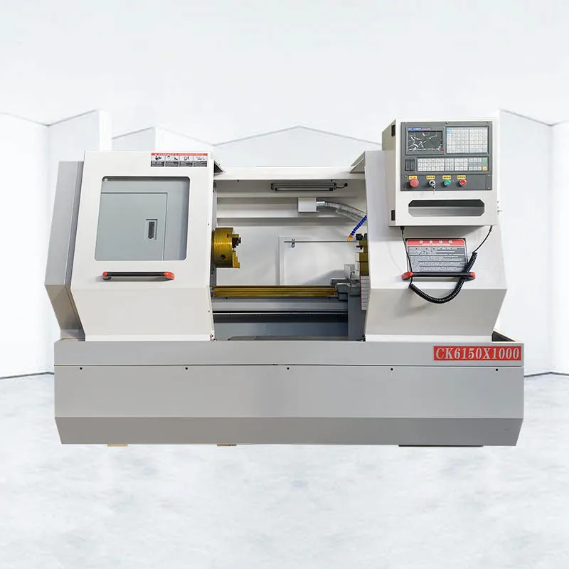 High Precision Horizontal Automatic Turning New Custom Hot Metal CNC Power Tool Hinery CK6150X1000 Flat Bed Cnc Lathe