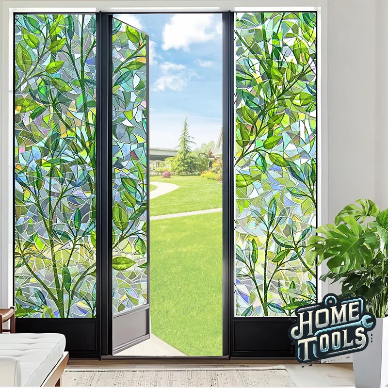 

Wall Stickers Decor 3D Laser No-glue Recyclable Home Decoration Static Cling Tree Sticker Bathroom Accessories Room Decorations