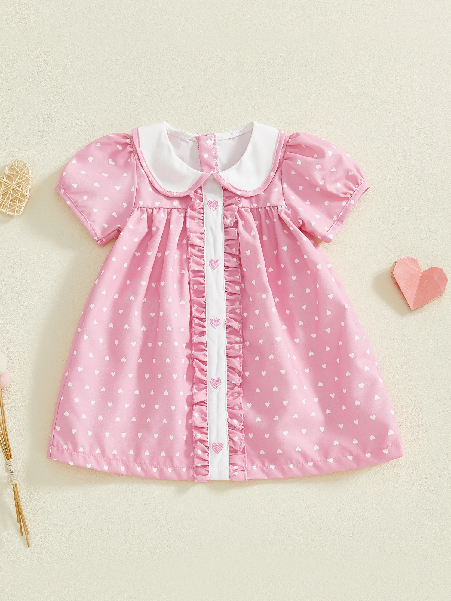 Ärmelloses Kleid mit herzförmigem Ausschnitt, Blumendruck, Rüschenbesatz für Mädchen, Sommerparty, Hochzeit, Prinzessinnenkleid