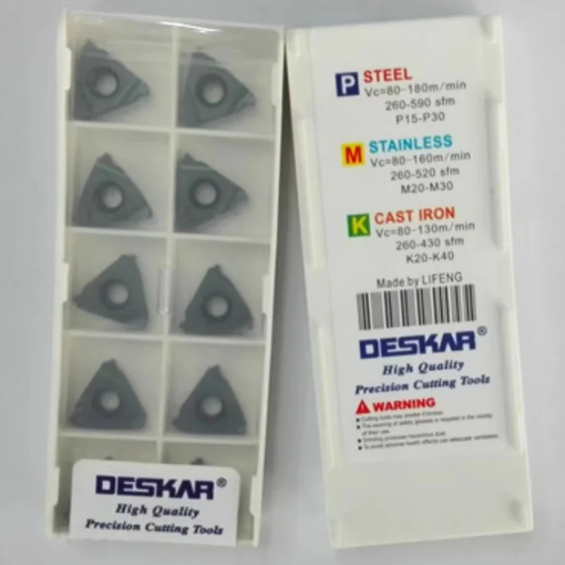

16IR0.5ISO LDA /16IR0.75ISO LDA /16IR1.0ISO LDA /16IR1.25ISO LDA /16IR1.5ISO LDA /16IR1.75ISO LDA CNC Carbide inserts 10Pcs
