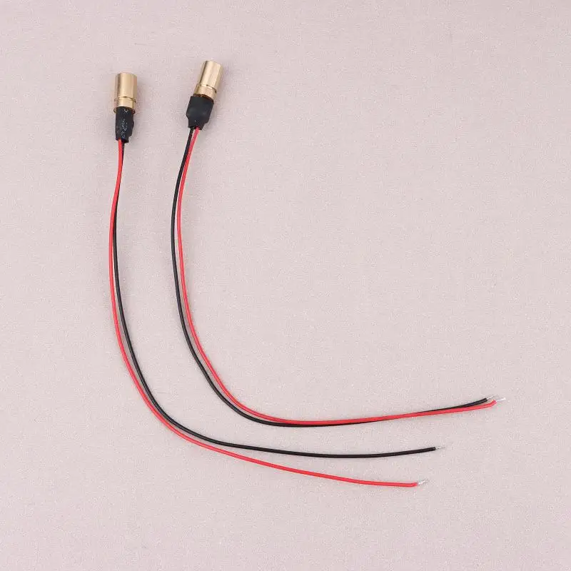 【CCA】1/3Pcs Low Power 1MW/5MW Red Laser Module 650nm Diameter 4mm Adjustable Focal Length Red Laser Head Point Locator