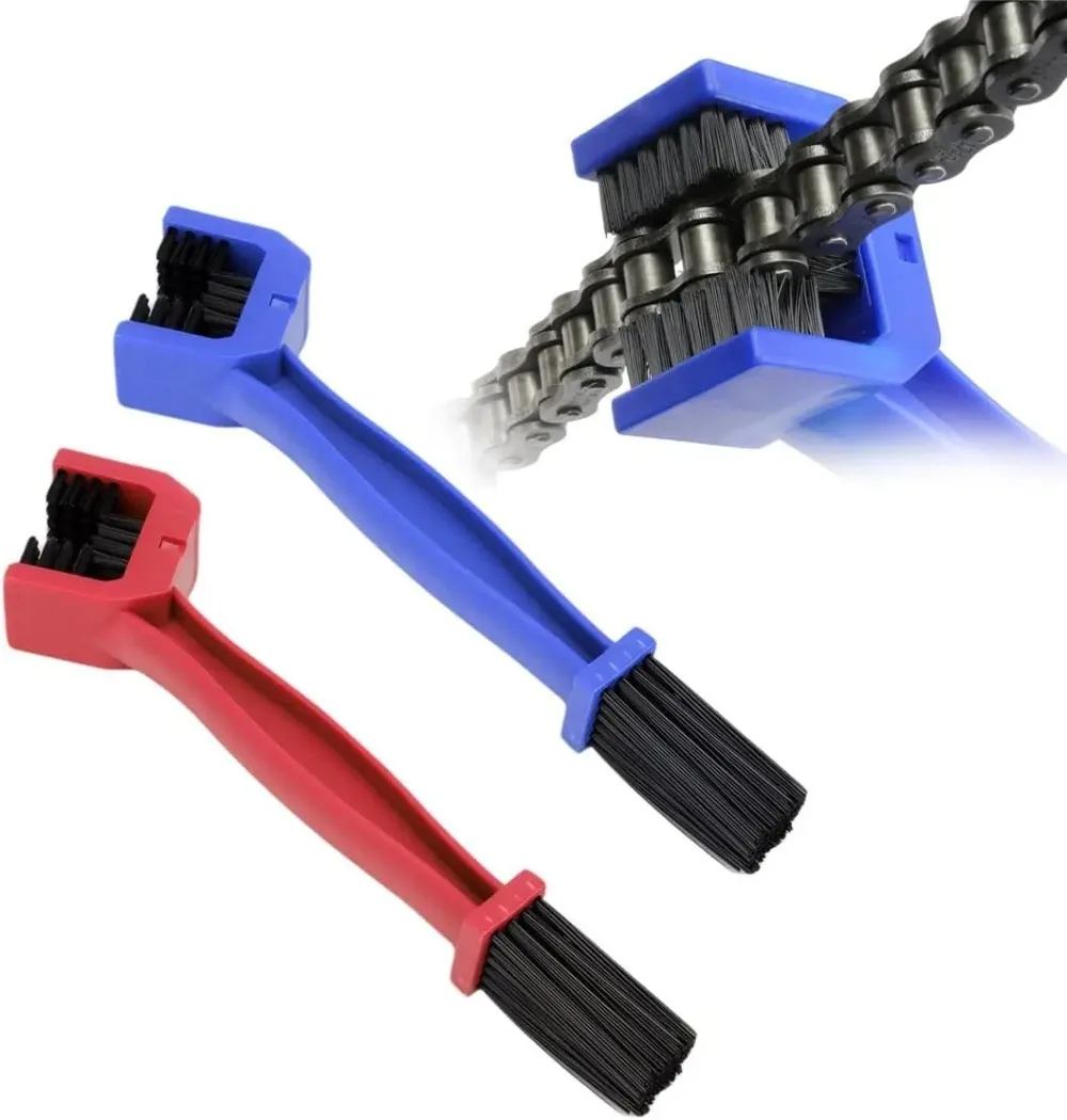 Motorcycle & Bicycle Chain Brush Car Cleaning Square Head Accessory - Durable Chain Cleaner for Bicycle & Motorcycle Equipment