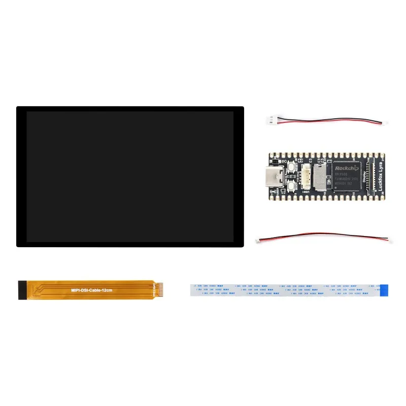 Placa de micro desenvolvimento Linux Luckfox Lyra RK3506G2, integra processadores Tripe-core ARM Cortex-A7 e ARM Cortex-M0, kit LCD