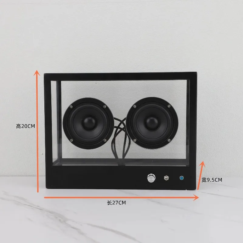 Nordic Retro Bluetooth Transparent Subwoofer Audio  Wine Cabinet Living Room Desktop Home Accessories Ornament Real Machine