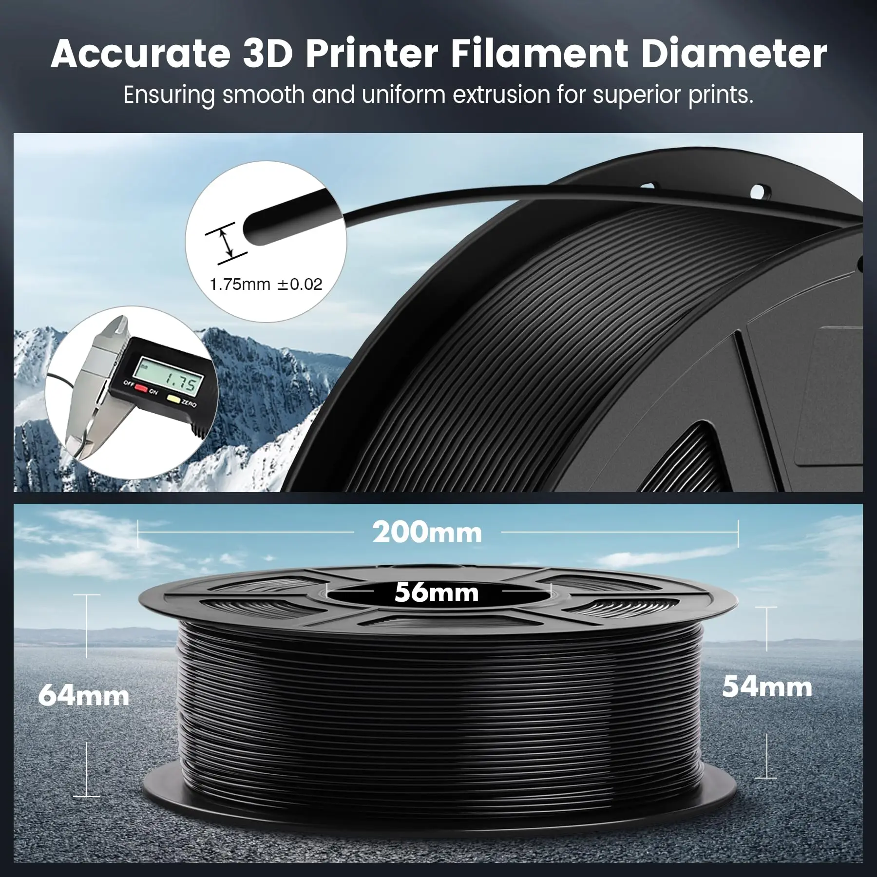 Imagem -04 - Sunlu 3d Printer Filament Petg Pla Pla Pla Metal Embalagem a Vácuo Material de Impressão 3d Matte Pla Metal 5kg 175 mm Ferida Transporte Rápido