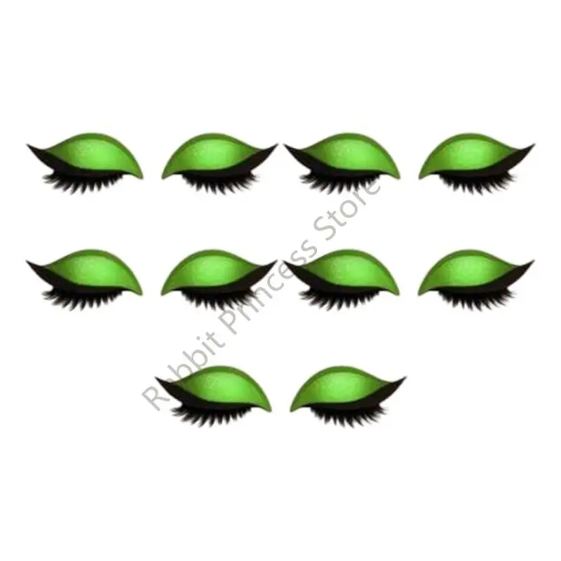 BX0F Soluzione efficiente del trucco per occhi riutilizzabili toppe colorate per ciglia lussureggiate