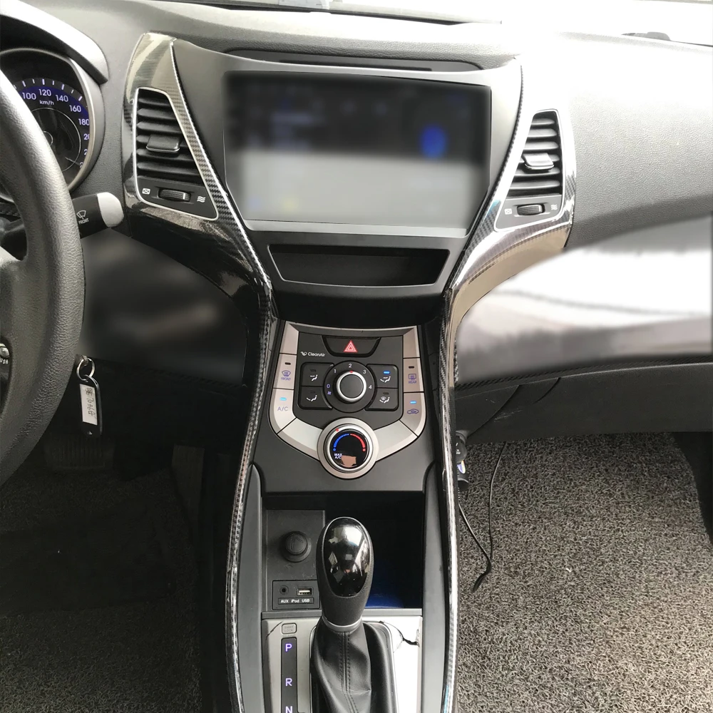

Для Hyundai Elantra MD 2012-2016 автомобильный Стайлинг 3D/5D углеродное волокно салон автомобиля центральная консоль цветная молдинговая наклейка наклейки детали