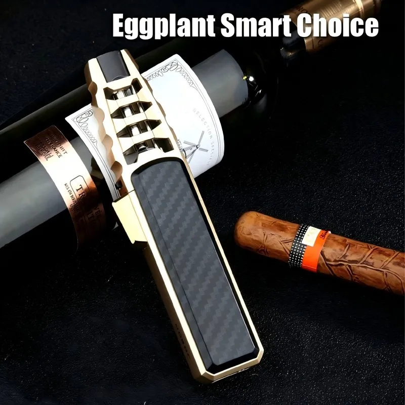 JOBON Kitchen BBQ Cigar Big Jet Flame Turbo Torch Fire Lock Adjust Refill Lighter Without Butane Gas