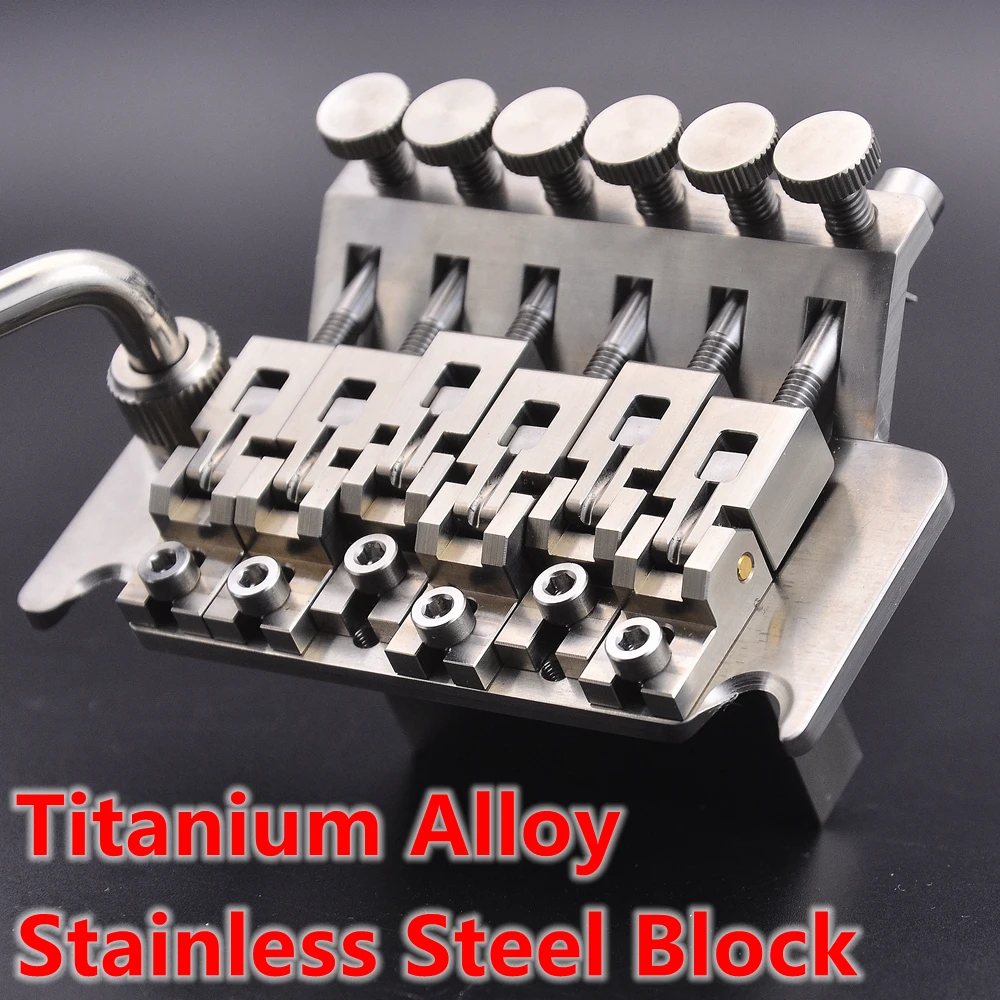 Titanium Alloy Tremolo System Bridge with Stainless Steel Block High Quality Guitar Bridge