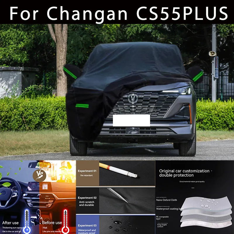 For Changan  CS55PLUS Outdoor Protection Full Car Covers Snow Cover Sunshade Waterproof Dustproof Exterior Car accessories