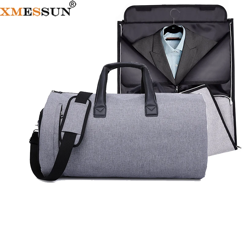 XMESSUN New Oxford Folding Suit Storage Bag for Women Or Men,Fashion Design Lady Large Capacity Hand Luggage Fitness Travel Bag
