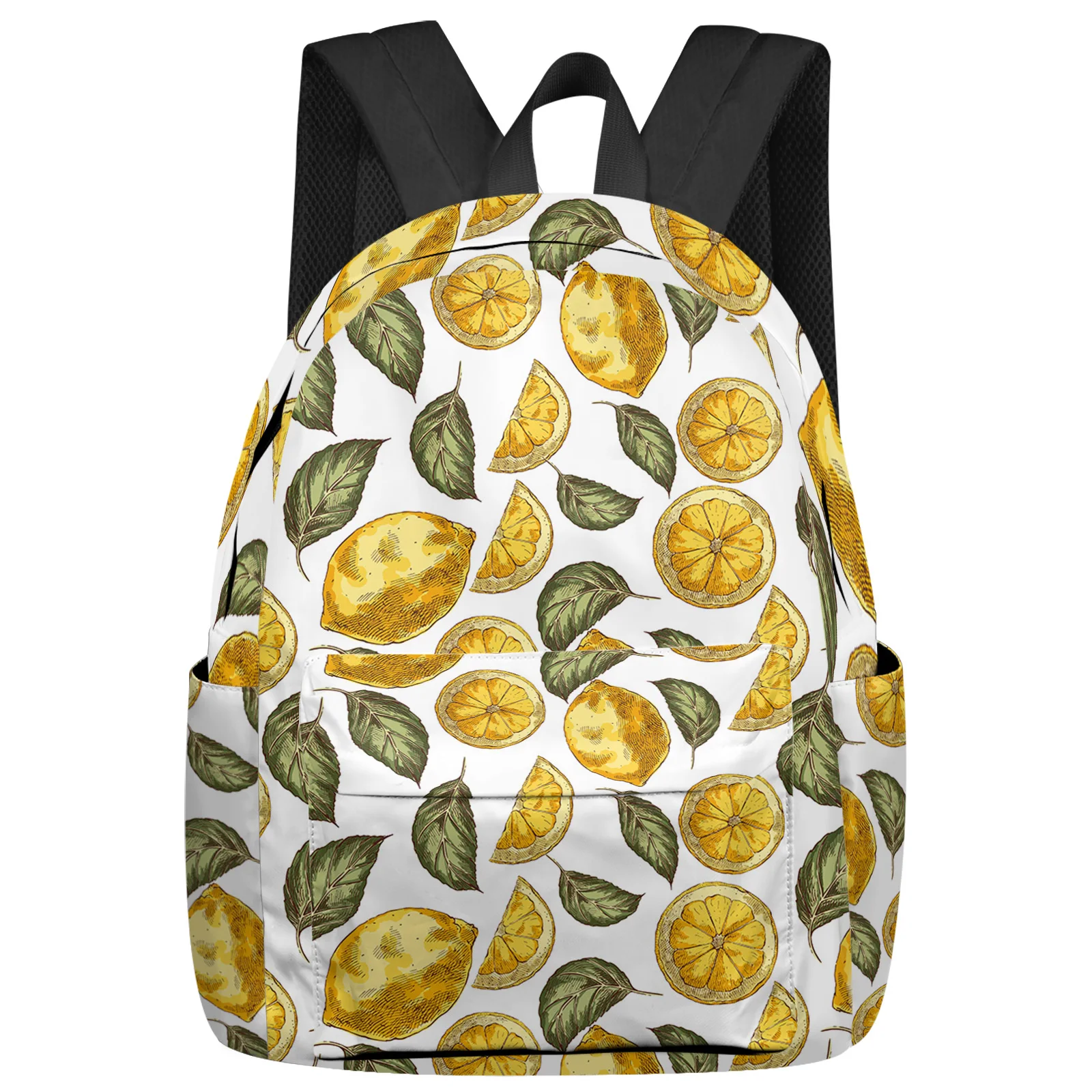 

Fruit Lemon Graffiti Texture Feminina Backpacks Teenagers Student School Bags Laptop Backpack Men Women Female Travel Mochila