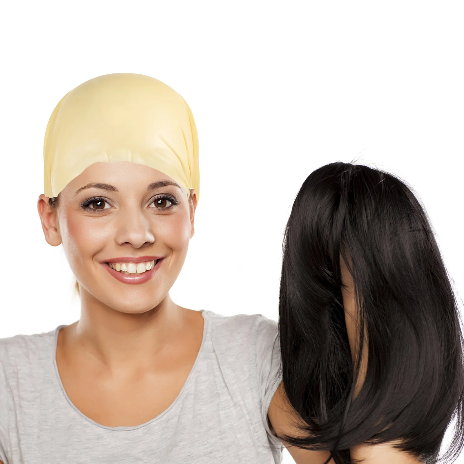 대머리 가발 편안한 어린이 및 성인용 할로윈 코스프레 의상 액세서리 장난용 메이크업 대머리 소품 드레스업