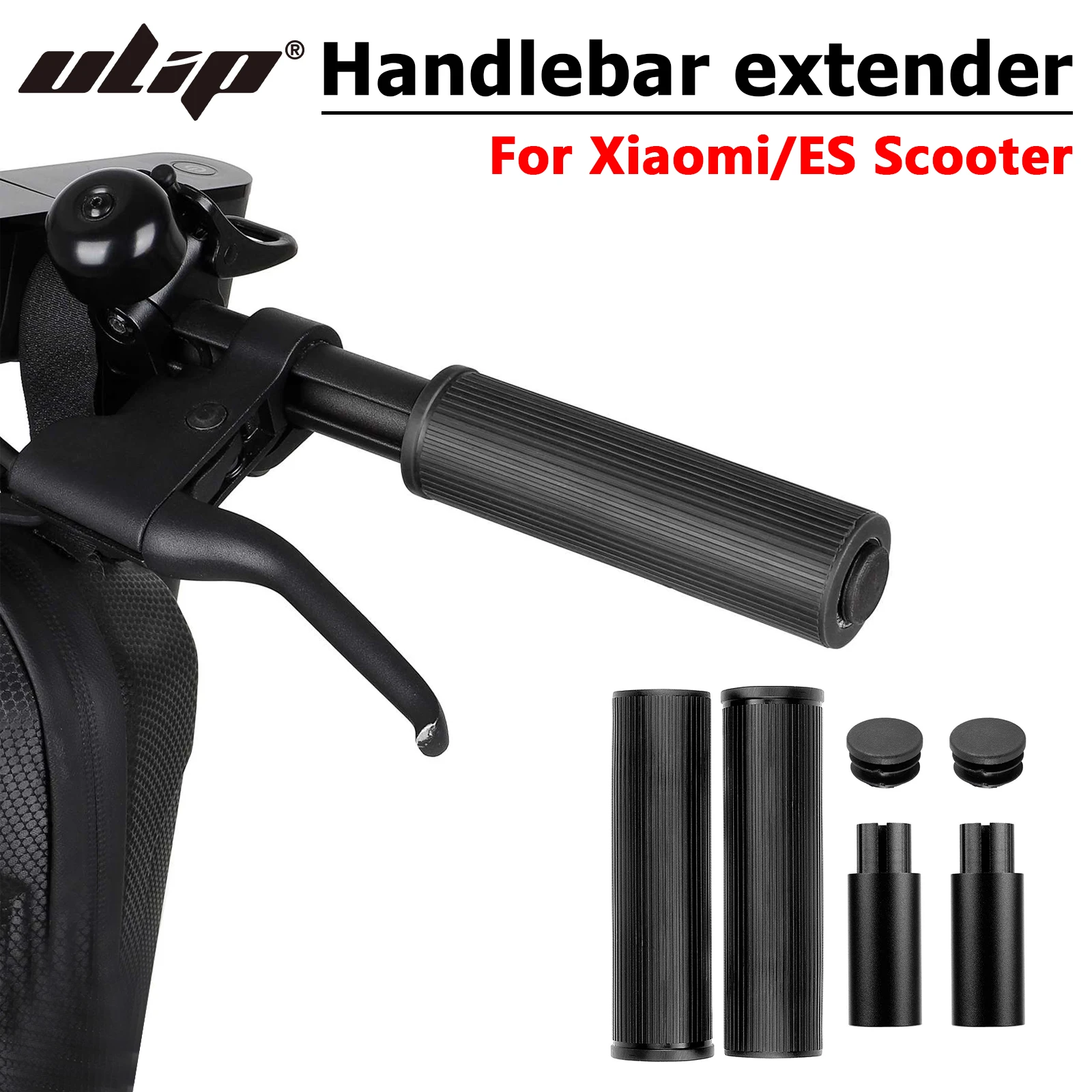 

Ulip 1pair Scooter Handlebar Extension Sleeve Silicone Handlebar Extender Grip Anti-slip Handlebar Cover For Xiaomi M365 1S Pro