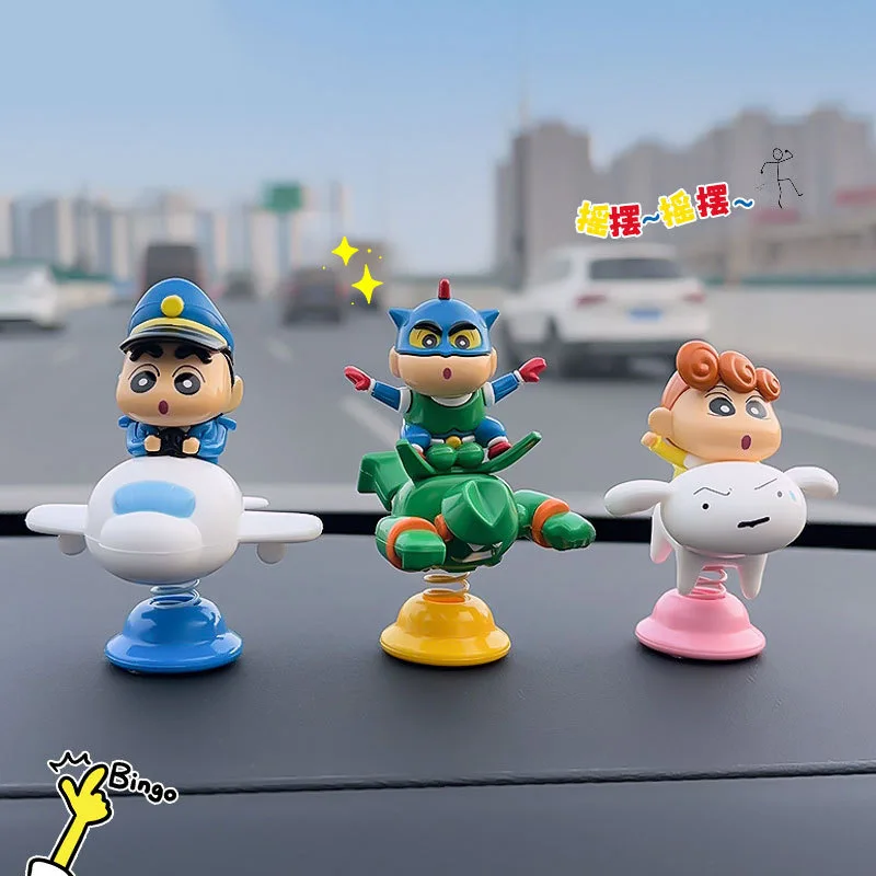 

Cute Crayon Shin-Chan Genuino Adornos Bonitos Para Coche De Escritorio Juguetes De moda Regalo De Vacaciones De Dibujos Animados