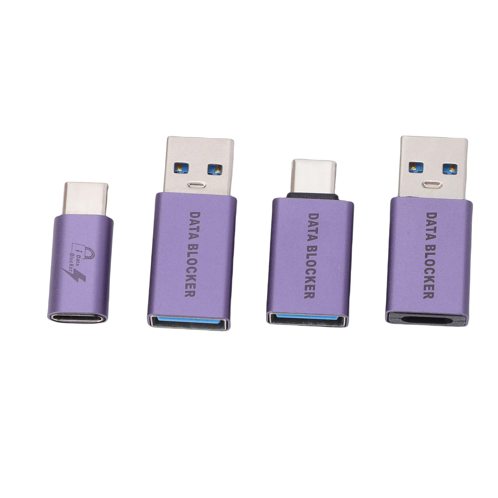 USB-A-Stecker auf USB-C-Buchse Datenblocker: Hackschutz für alle USB-Mobiltelefone, schnelles Laden, Typ-C-Datenblocker