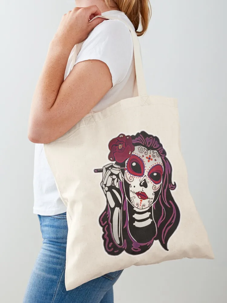 

calavera catrina Tote Bag Candy bags hand bag ladies sacs de shopping custom fabric bag