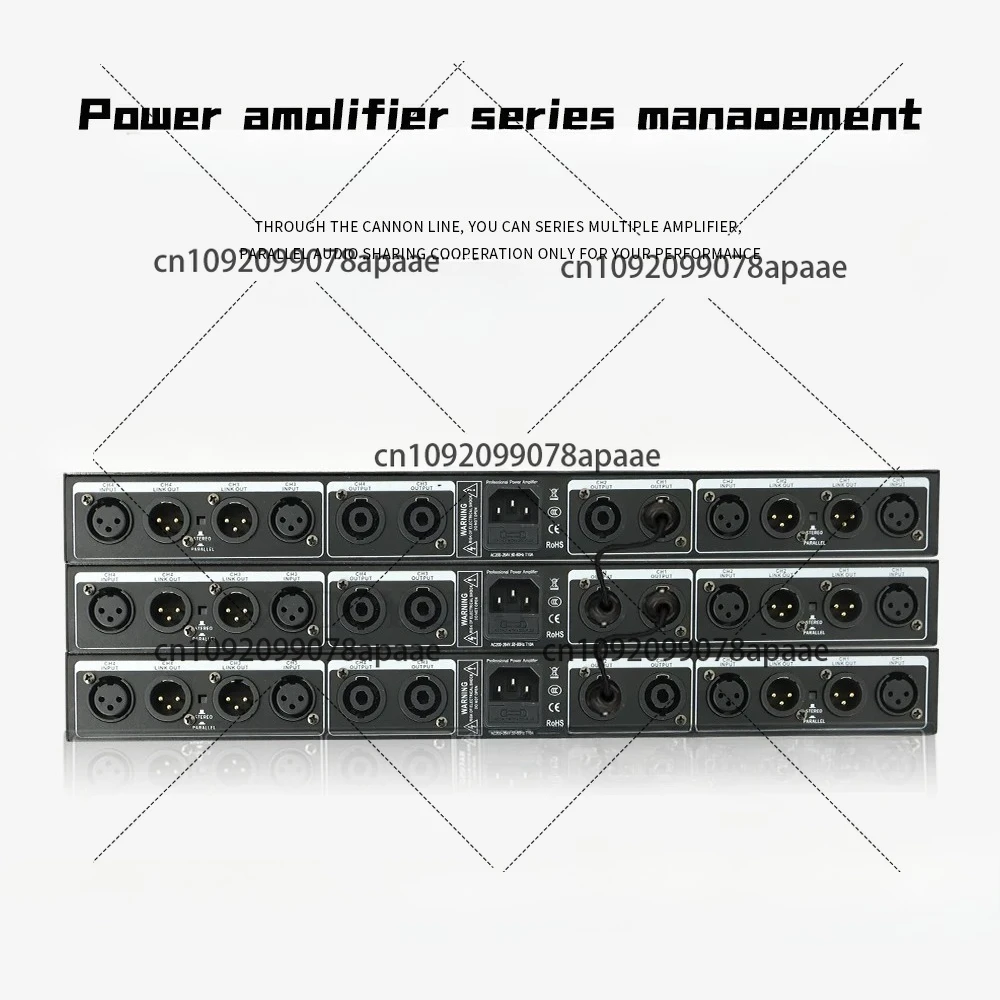 4-قناة 2000 واط مضخم رقمي 1U فئة المهنية D 4*2000 واط * 2Ω نظام استريو الطاقة الصوت MIA-DZ1300 #5