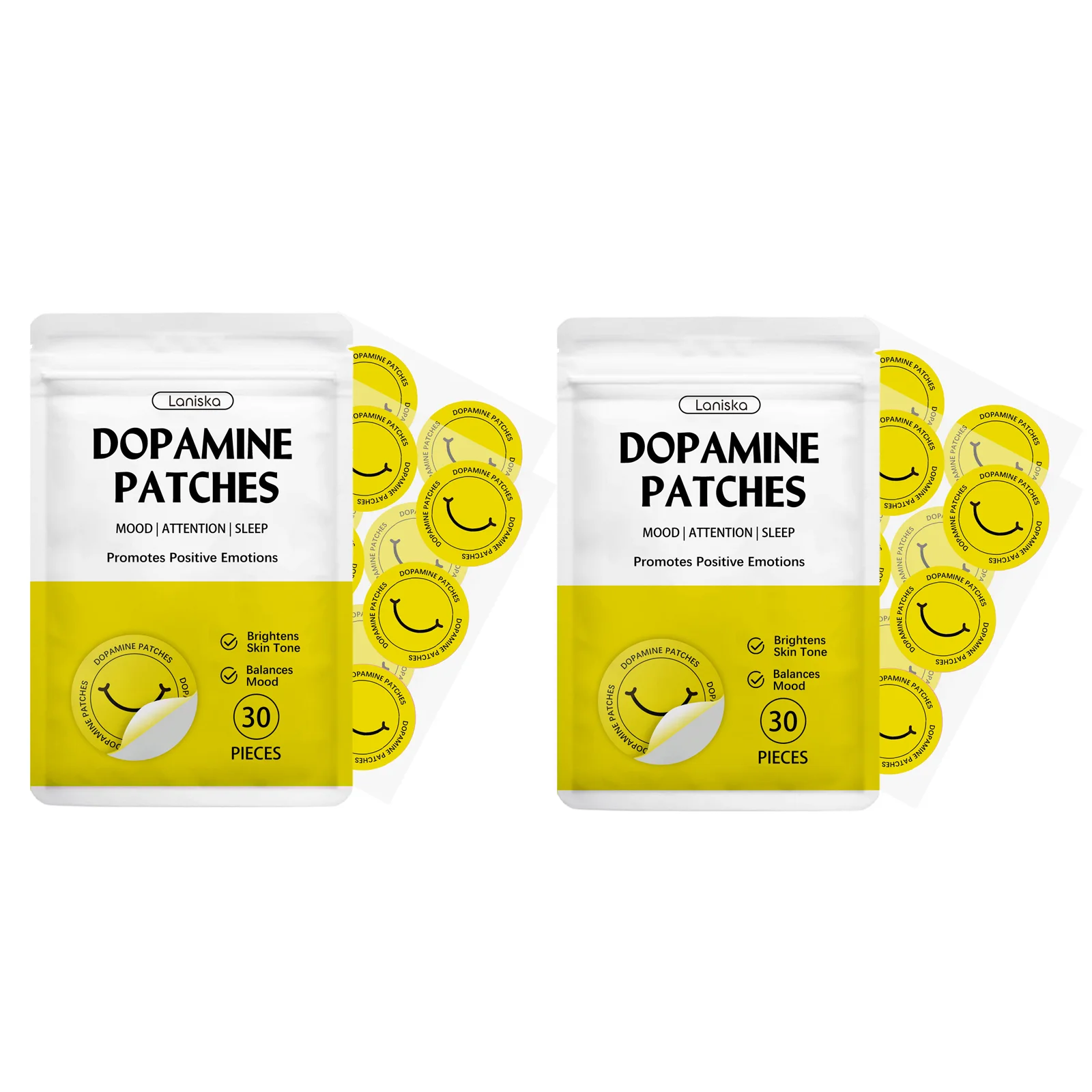 Dopamine Patches Vitaliteitsboost, directe stemming- en concentratieverbetering, concentratiehulp, welzijn, lichaamsverzorgingspleister