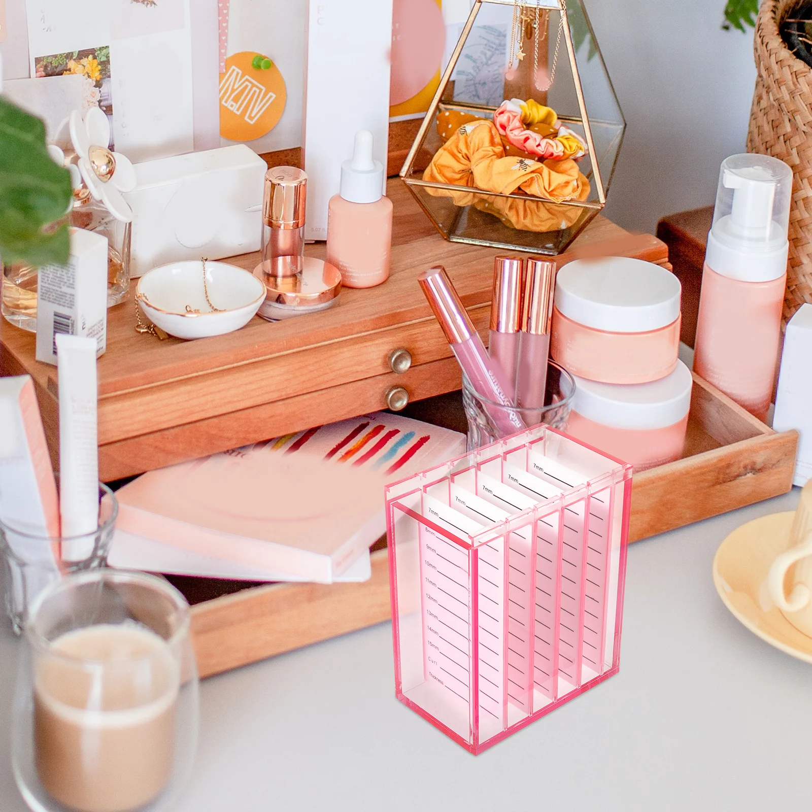 صندوق تخزين رموش أكريليك شفاف متعدد الطبقات منظم الرموش الصناعية صندوق تعبئة الرموش #6