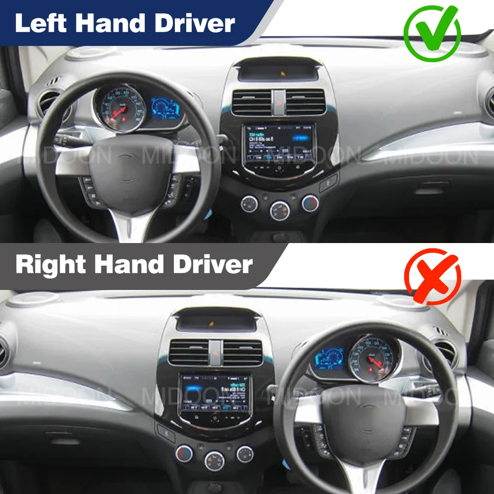 MIDOON Car Dashboard Cover For Chevrolet Spark 2013 2014 2015 Dash Mat Sun Shade Anti-UV Carpets Car Accessories