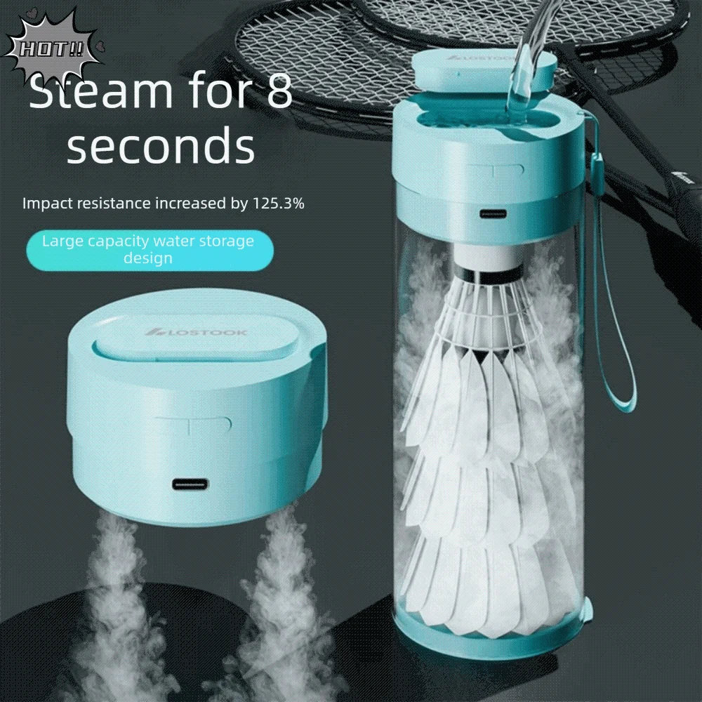 

Efficient Shuttlecock Humidifier Steam Air Blue White Badminton Shuttlecocks Steam Rechargeable Mini Badminton Ball Steamer