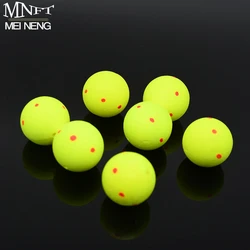 MNFT 20Pcs Fishing Floats Balls, Ultra-Light EPS Foam Buoyancy Ball Yellow Fishing Float Bait  Accessories