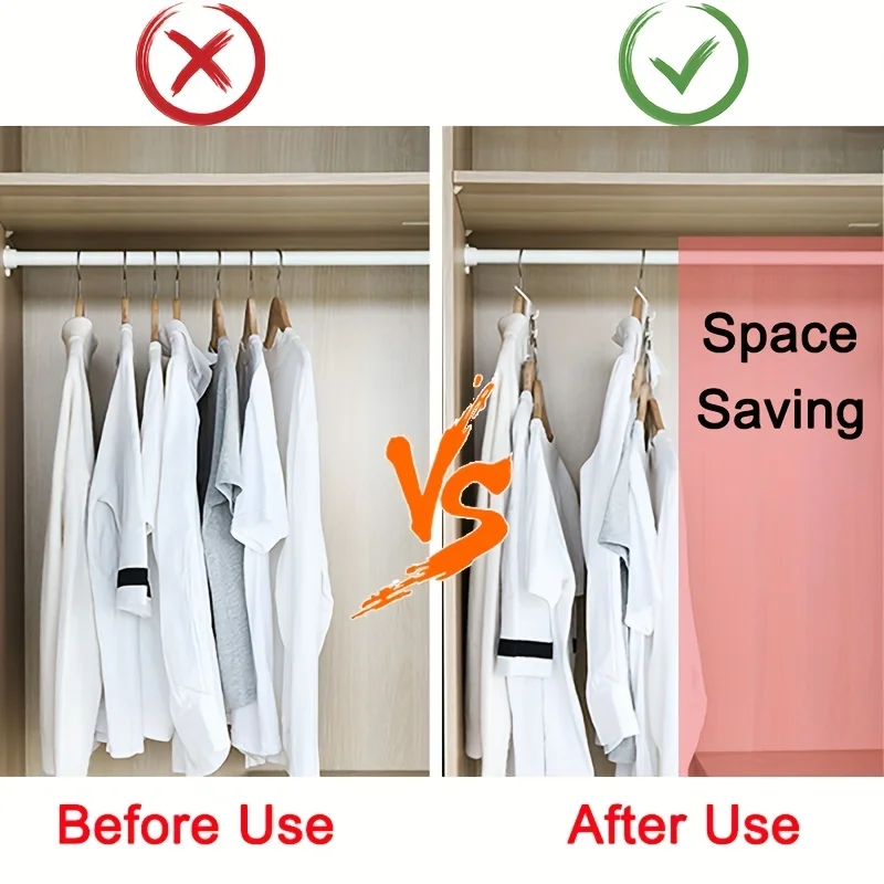 12/8PCS Clothes Hanger Connector Multi-Layer Cascading Clothes Hanger Hooks for Home Multi-Function Closet Storage Rack