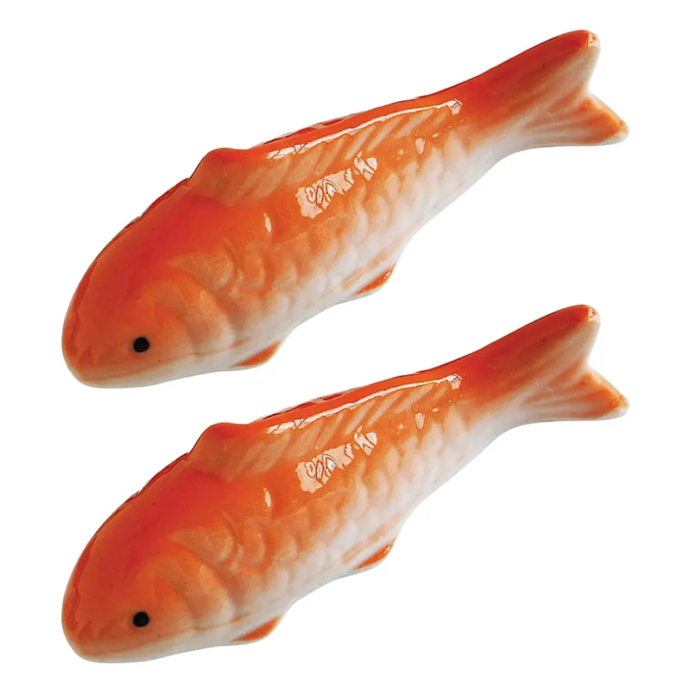 

2 Pcs Floating Fish Ornaments Tank Aquarium Decor Artificial Models Supplies Plant Decoration Ceramics Figurine
