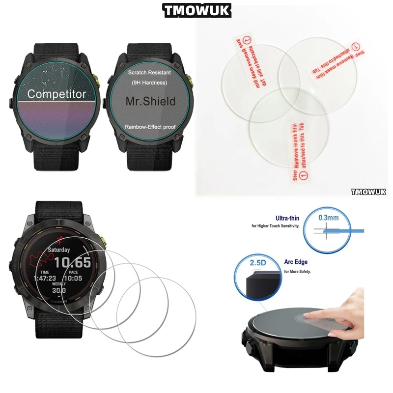 

For Garmin Enduro 2 3 Enduro2 Enduro3 9H Anti - Scratch Screen Tempered Glass Protector HD Clear Watch Film