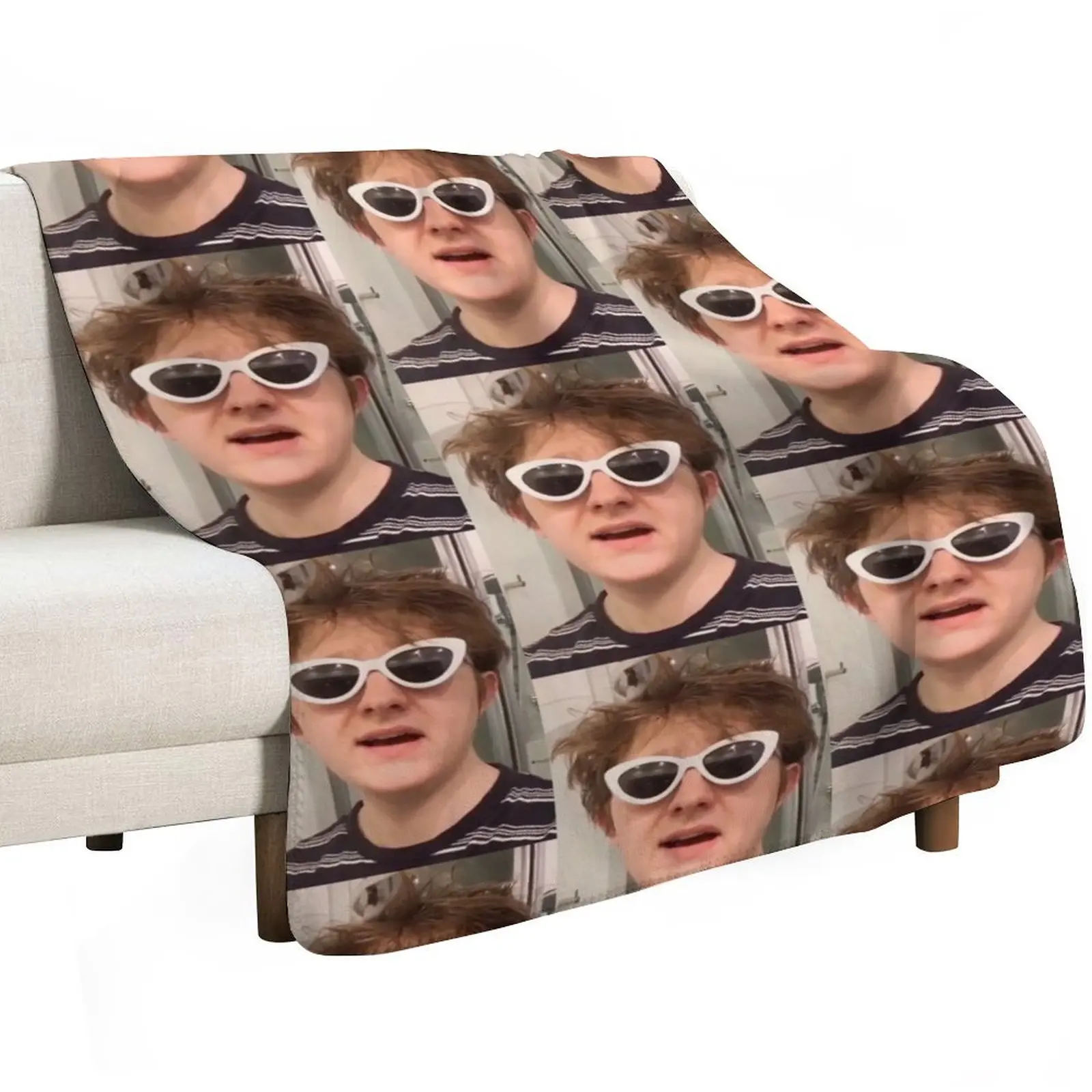 Lewis Capaldi - Sunglasses 2 Throw Blanket Wrinkle Resistant Lightweight Blanket