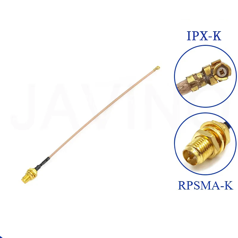 Extension Cord U.FL IPX to RP-SMA Female Connector Antenna RF Pigtail Cable Jumper for PCI WiFi Card RP-SMA Jack to IPX RG178